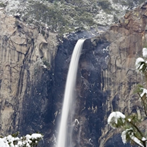 Bridalveil Fall in winter - Yosemite National Park, California