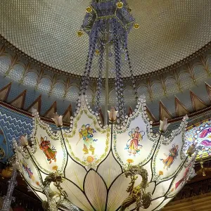 Brighton, England, United Kingdom. Royal Pavillion and Gardens, interior with opulent Asian design and decor. (Editorial Use Only) Brighton, England, United Kingdom. Royal Pavillion and Gardens, interior with opulent Asian design and decor. (Editorial Use Only)