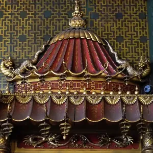 Brighton, England, United Kingdom. Royal Pavillion and Gardens, interior with opulent Asian design and decor. (Editorial Use Only) Brighton, England, United Kingdom. Royal Pavillion and Gardens, interior with opulent Asian design and decor. (Editorial Use Only)