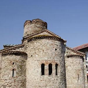Bulgaria, Nessebur (aka Nessebar or Nesebar). St. John the Baptist cruciform church, 10th century