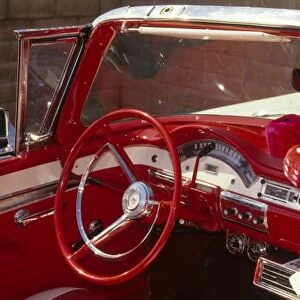 California: Santa Ynez Valley, Solvang, 1957 Ford