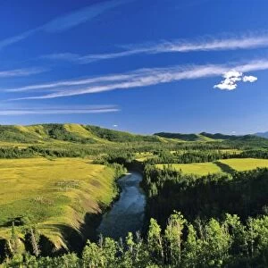 Canada, Alberta, The Highwood River Along the Rocky Mountain Front