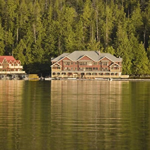Canada, British Columbia, Lowell Inlet. View of the King Pacific Lodge fishing resort