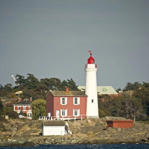 CANADA, British Columbia, Victoria. Fisgard Lighthouse, Fort Rodd Hill