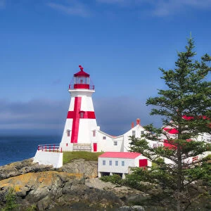 Canada, Campobello Island. East Quoddy Head Lighthouse at the northernmost tip of