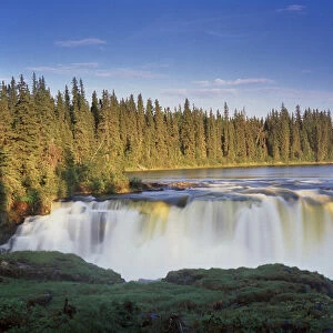 Canada, Manitoba, View of Pisew Falls