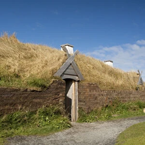 Canada, Newfoundland and Labrador, L Anse Aux Meadows. Archaeological site of