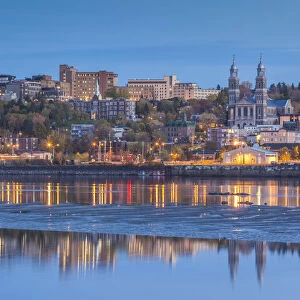 Canada, Quebec, Saguenay-Chicoutimi. Skyline by the Saguenay River