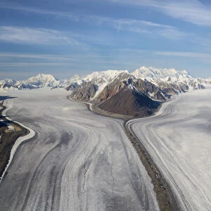 Canada, Yukon Territory, Kluane National Park. St. Elias Mountains and Kaskawulsh Glacier