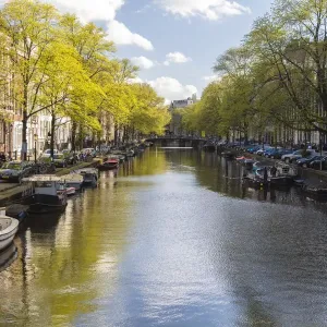 Cañón, centro de Ámsterdam, Países Bajos Cañón, centro de Ámsterdam, Países Bajos