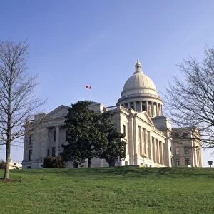 The capital building in Little Rock Arkansas where President Bill Clinton worked