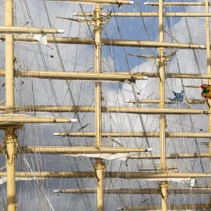 Caribbean Print: Royal Clipper Masts Caribbean Print: Royal Clipper Masts