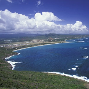 Caribbean, St. Lucia, Anse de Sales. View from Cape Moule a Chique