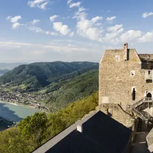 Castle Ruin Aggstein Print over the Danube in Wachau Austria