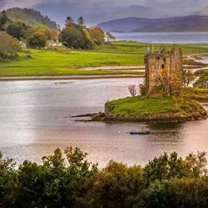 Castle Stalker built on a small Island near Port Appin. 14th Century, Scotland
