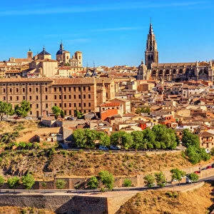 Cathedral Churches Medieval City Toledo Spain. Cathedral started in 1226 finished 1493