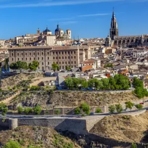 Cathedral Churchse Medieval City Toledo Spain. Cathedral started in 1226 finished 1493 Cathedral Churchse Medieval City Toledo Spain. Cathedral started in 1226 finished 1493
