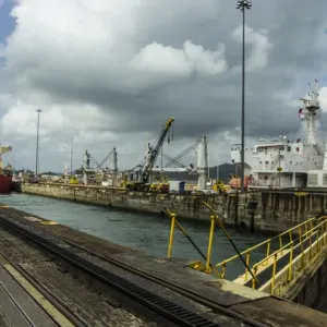 Central America, Panama, Panama Canal creates the shortest possible between the Atlantic Central America, Panama, Panama Canal creates the shortest possible between the Atlantic