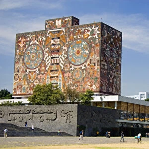 The Central Library on the campus of the National Autonomous University of Mexico in Mexico City
