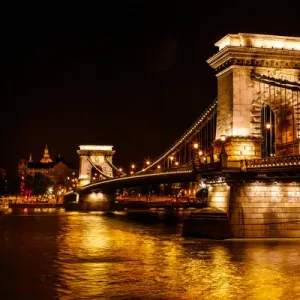 Chain Bridge Print, Budapest Hungary