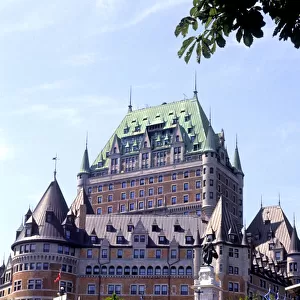 Chateau Frontenac in Quebec City Quebec Canada and the city
