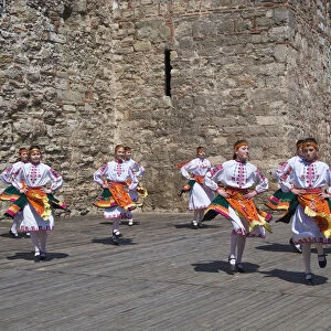 The childrens dance group at the Baba Vida Fortress