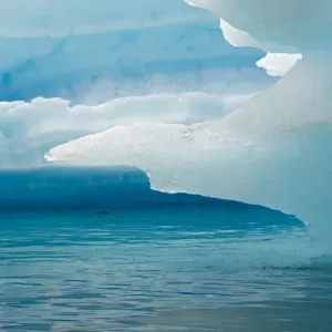 Close up of blue ice in the fjord of Narsarsuaq, Greenland Close up of blue ice in the fjord of Narsarsuaq, Greenland