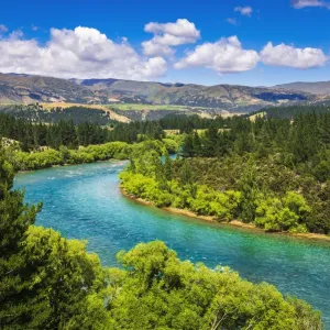 The Clutha River, Central Otago, South Island, New Zealand The Clutha River, Central Otago, South Island, New Zealand