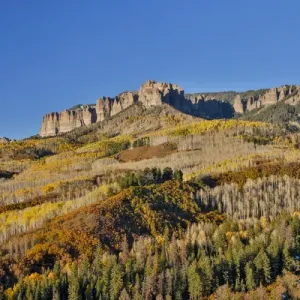 Colorado Autumn time just east of Ridgway viewing the Mountains of the Rio Grande Colorado Autumn time just east of Ridgway viewing the Mountains of the Rio Grande