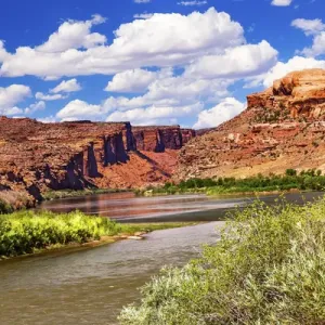 Colorado River Print through Red Rock Canyon Colorado River Print through Red Rock Canyon