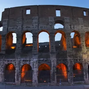 Colosseum Colosseum Evening Details Rome Italy Built by Vespacian Resubmit--In