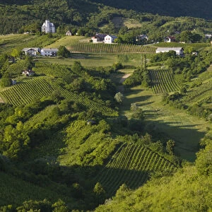 CROATIA, Samoborsko Gorje Region, PLESIVICA. Hilly countryside near SAMOBOR