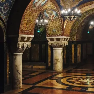Crypt inside Oplenac Royal Mausoleum, also known as Saint Georges Church, Topola