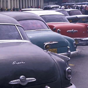 Cuba, Havana. Classic 1950s autos