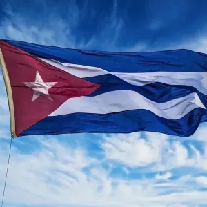 Cuba Print: Havana Vieja Flag Cuba Print: Havana Vieja Flag