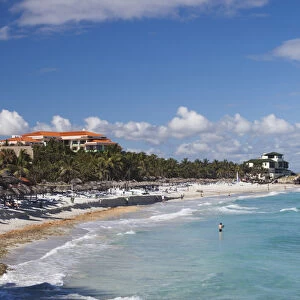 Cuba, Matanzas Province, Varadero, Varadero Beach by the Mansion Xanadu, former vacation