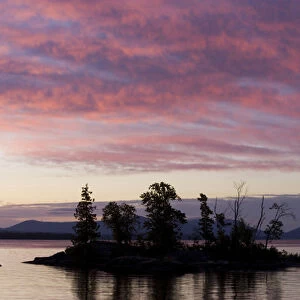 Dawn on Moosehead Lake in Rockwood Maine USA