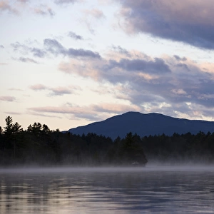 Dawn on Prong Pond, Maine. Near Moosehead Lake in Maines Northern Forest