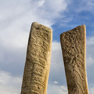 Deer stones with inscriptions, 1000 BC, Mongolia