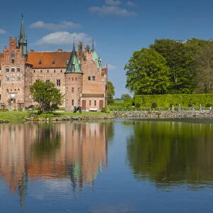 Denmark, Funen, Egeskov, Egeskov Castle, exterior