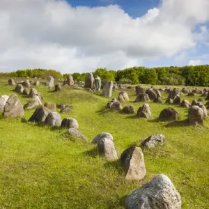 Denmark, Jutland, Aalborg-Lindholm, Lindholm Hoje, Viking Burial Ground