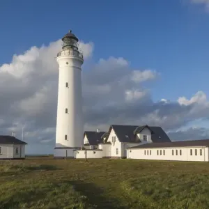 Denmark, Jutland, Hirtshals, Hirtshals Fyr Lighthouse, late afternoon