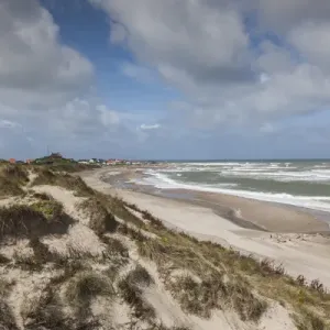 Denmark, Jutland, Klitmoller, windsurfing capital of Denmark, beachfront on the Skagerrak