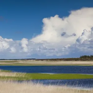 Denmark, Jutland, Nymendegab, view of the Ringkobing Fjord