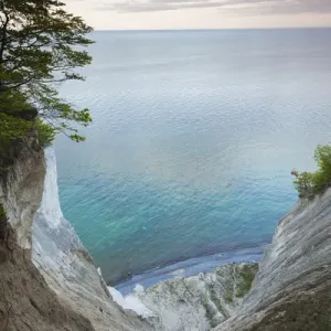 Denmark, Mon, Mons Klimt, 130 meter-highchalk cliffs from above