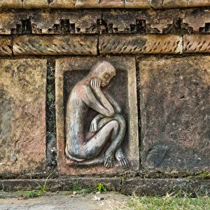 Detailed stone carving, Somapura Mahavihara (Paharpur Buddhist Bihar)