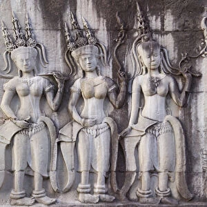 Details of relief at Angkor Wat, UNESCO World Heritage site