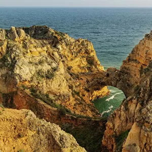 Dramatic Cliffs along the coast at Ponta da Piedade in Lagos, Portugal