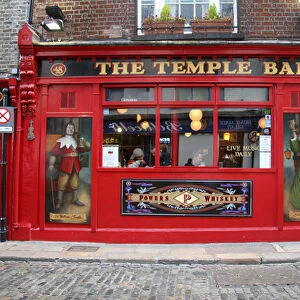 Dublin, Ireland. Temple Bar, one of the most lively and touristy areas of Dublin