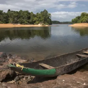 Dugout Canoe Fairview Iwokrama Reserve GUYANA South America Dugout Canoe Fairview Iwokrama Reserve GUYANA South America